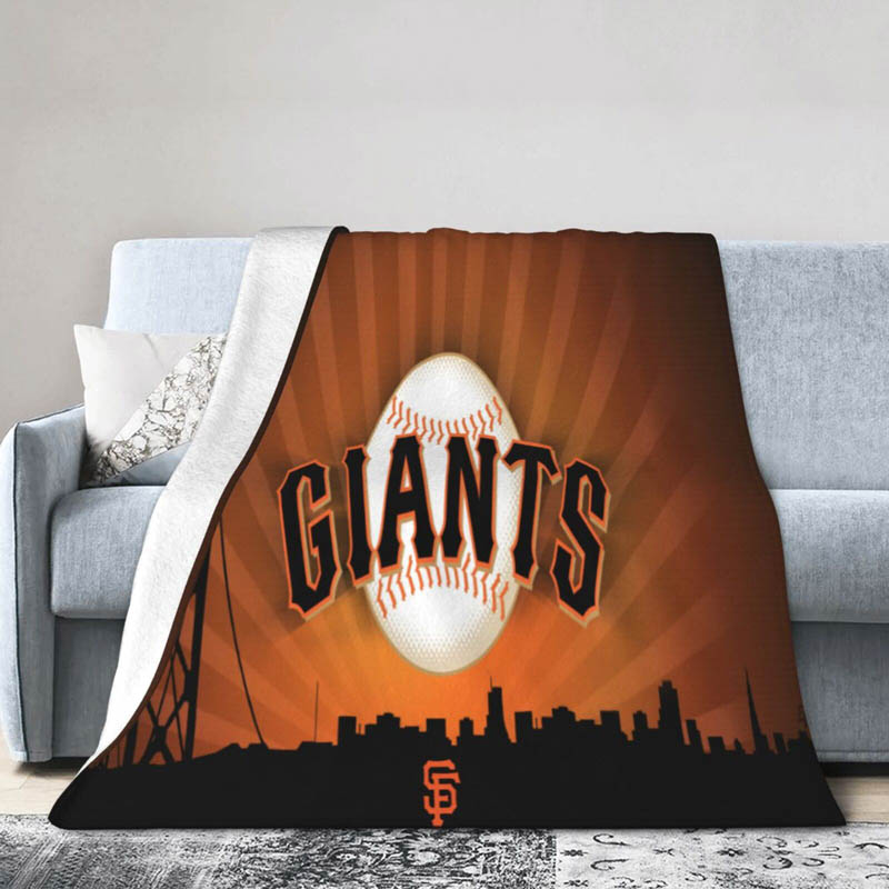 San Francisco Giants Blanket Sherpa Blankets Throw Blankets Plush Blanket