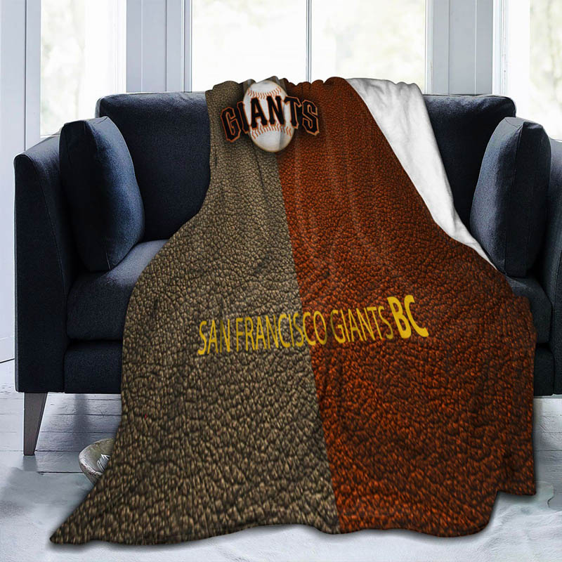 San Francisco Giants Blankets Sherpa Blanket Throw Plush Blankets