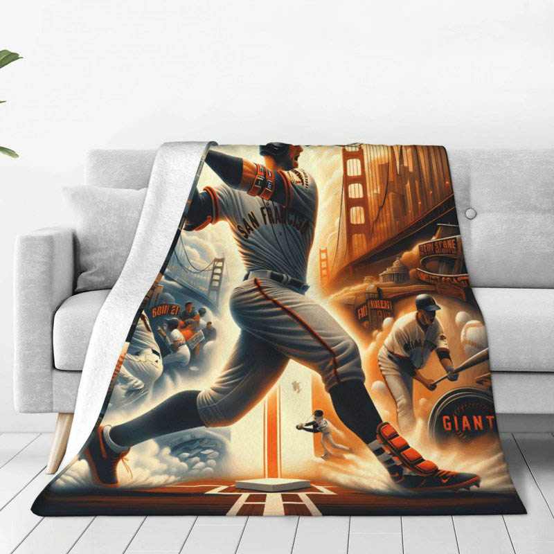 San Francisco Giants Blankets Sherpa Blankets Throw Blankets Plush Blankets