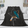 san jose sharks blanket sherpa blanket throw blanket plush blankets v27