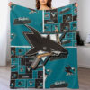 san jose sharks blanket sherpa blanket throw blankets plush blankets v5