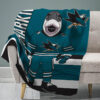 san jose sharks blanket sherpa blankets throw blanket plush blankets v21