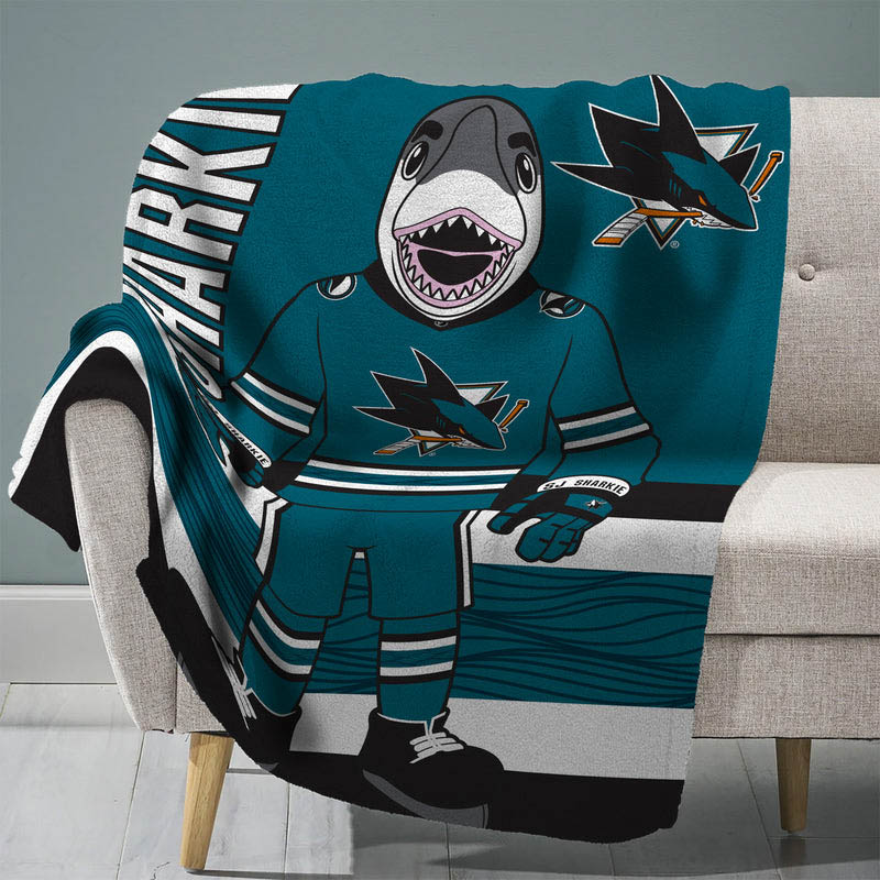 San Jose Sharks Blanket Sherpa Blankets Throw Blanket Plush Blankets