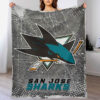 san jose sharks blanket sherpa blankets throw blankets plush blanket v10