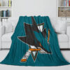 san jose sharks blanket sherpa blankets throw blankets plush blanket v23