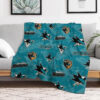 san jose sharks blankets fleece blanket throw blankets plush blanket v17