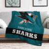 san jose sharks blankets fleece blankets throw plush blanket v6