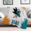 san jose sharks blankets sherpa blankets throw plush blankets v14