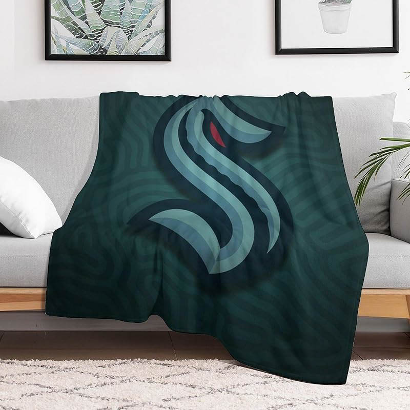 Seattle Kraken Blankets Fleece Blanket Throw Blankets Plush Blankets