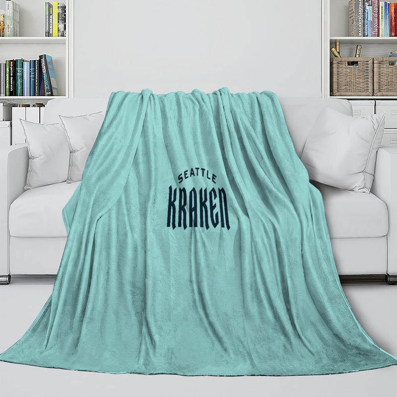 Seattle Kraken Blankets Fleece Blanket Throw Plush Blankets