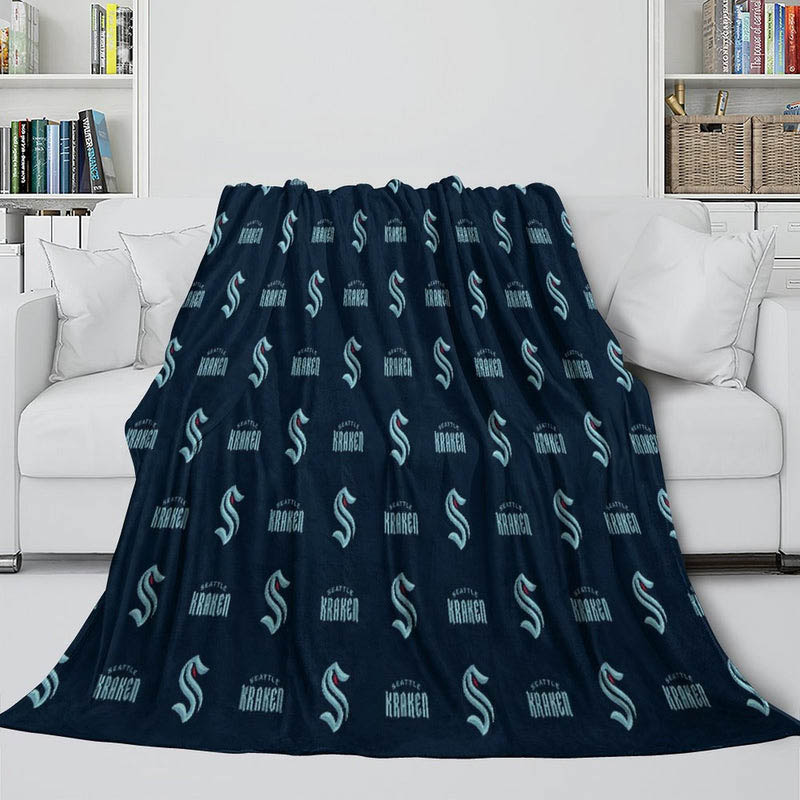 Seattle Kraken Blankets Fleece Blankets Throw Blanket Plush Blanket