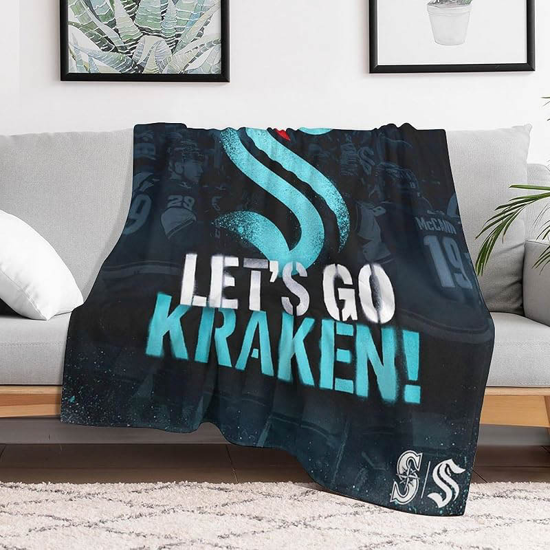 Seattle Kraken Blankets Fleece Blankets Throw Blankets Plush Blanket