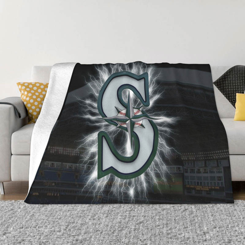 Seattle Mariners Blanket Fleece Blanket Throw Blankets Plush Blankets