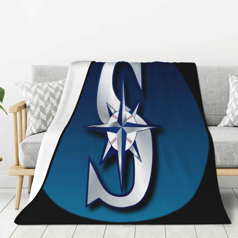 Seattle Mariners Blanket Fleece Blankets Throw Blankets Plush Blanket