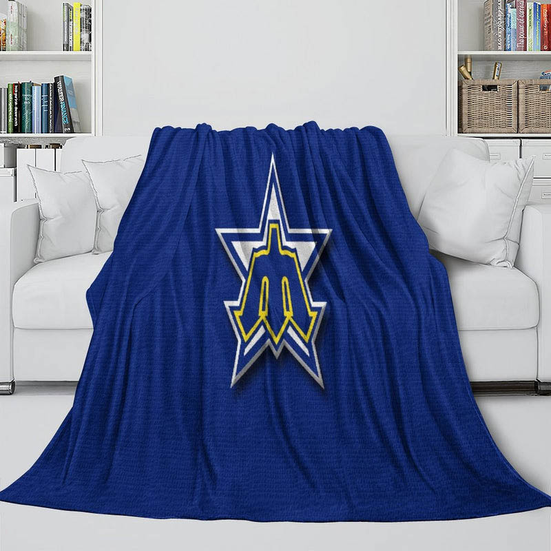Seattle Mariners Blanket Fleece Blankets Throw Plush Blanket