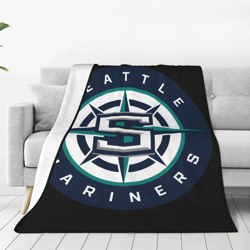 Seattle Mariners Blanket Fleece Blankets Throw Plush Blanket