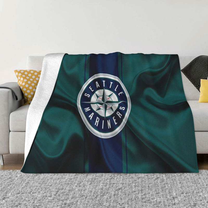 Seattle Mariners Blanket Sherpa Blanket Throw Blankets Plush Blanket