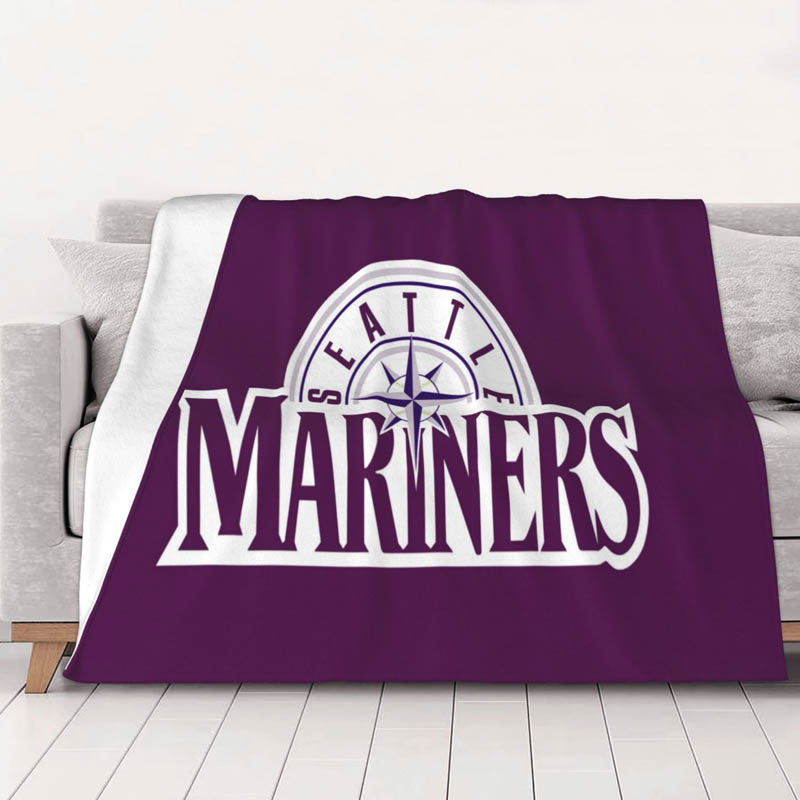 Seattle Mariners Blanket Sherpa Blanket Throw Plush Blanket