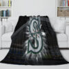 seattle mariners blanket sherpa blanket throw plush blankets v35