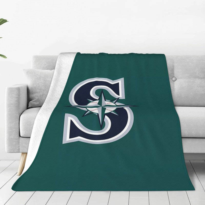Seattle Mariners Blanket Sherpa Blanket Throw Plush Blankets