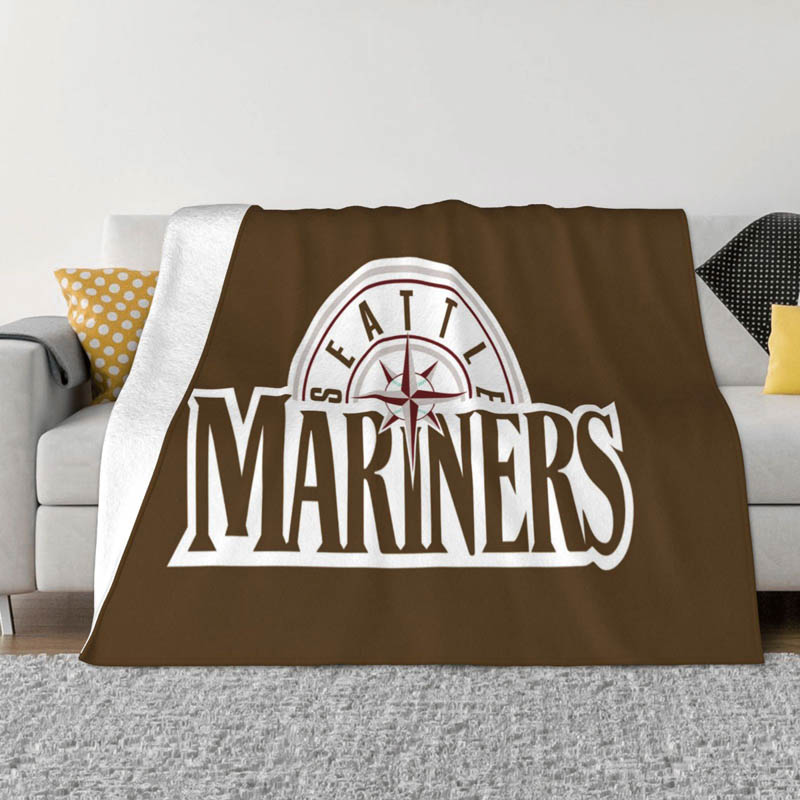 Seattle Mariners Blanket Sherpa Blankets Throw Blanket Plush Blanket
