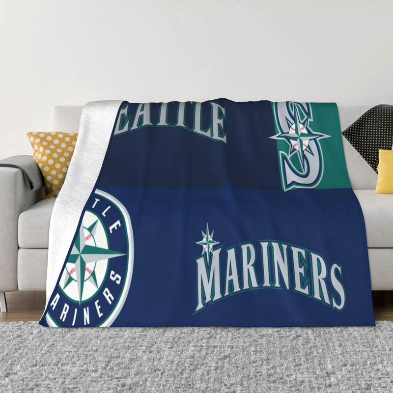 Seattle Mariners Blankets Fleece Blanket Throw Blankets Plush Blankets