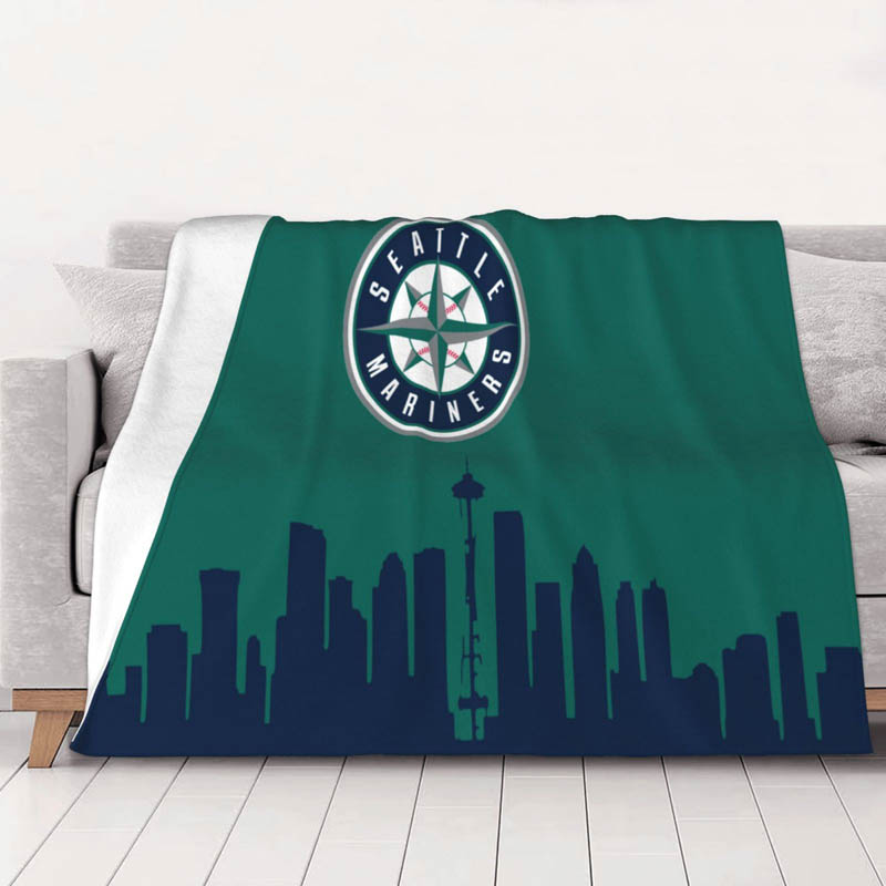 Seattle Mariners Blankets Fleece Blanket Throw Plush Blanket
