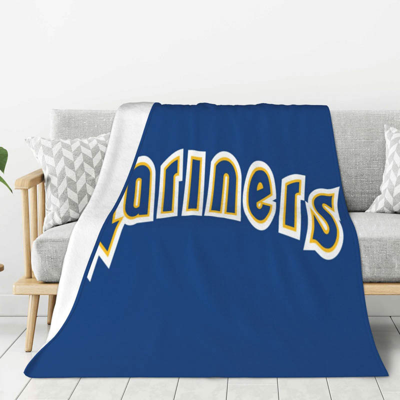 Seattle Mariners Blankets Sherpa Blanket Throw Blanket Plush Blankets