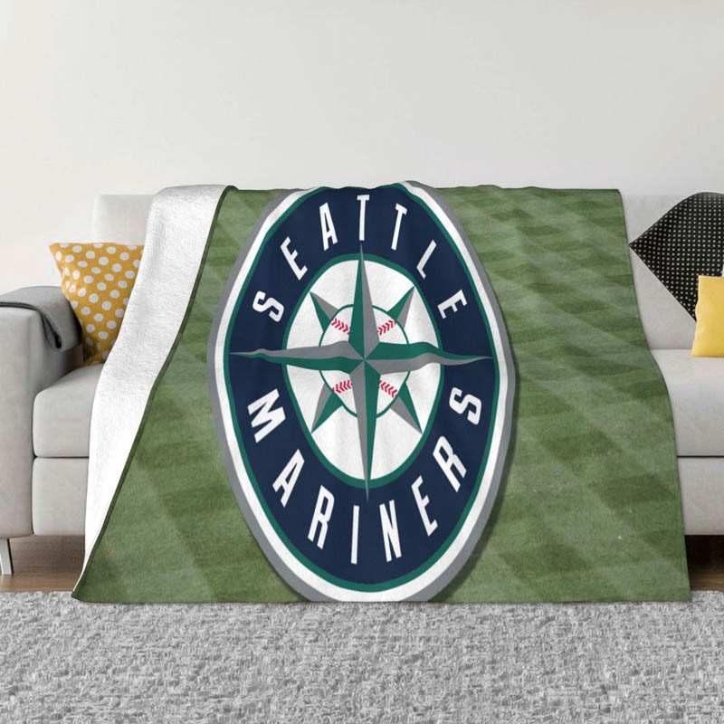 Seattle Mariners Blankets Sherpa Blankets Throw Blankets Plush Blankets