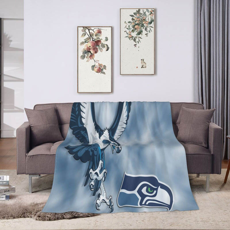 Seattle Seahawks Blanket Fleece Blanket Throw Blankets Plush Blankets