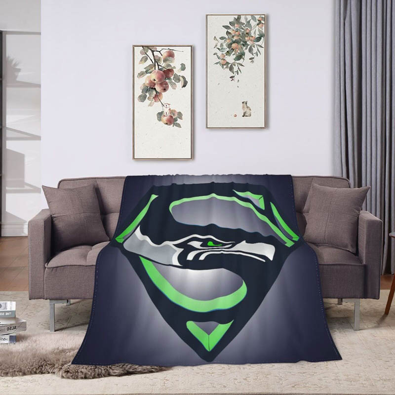 Seattle Seahawks Blankets Sherpa Blanket Throw Blankets Plush Blanket