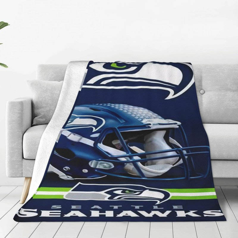 Seattle Seahawks Blankets Sherpa Blanket Throw Plush Blanket