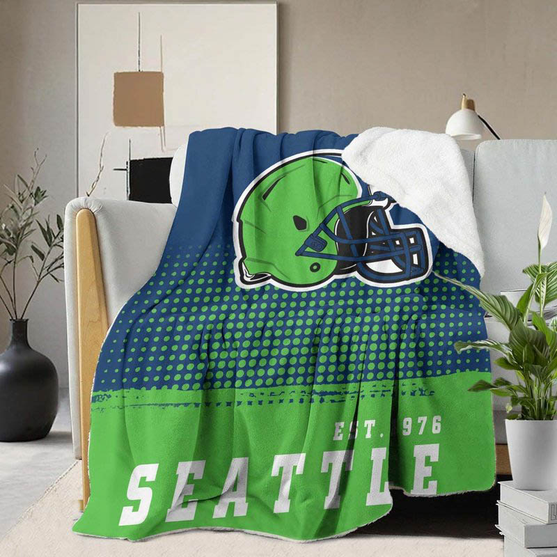 Seattle Seahawks Blankets Sherpa Blankets Throw Blanket Plush Blankets