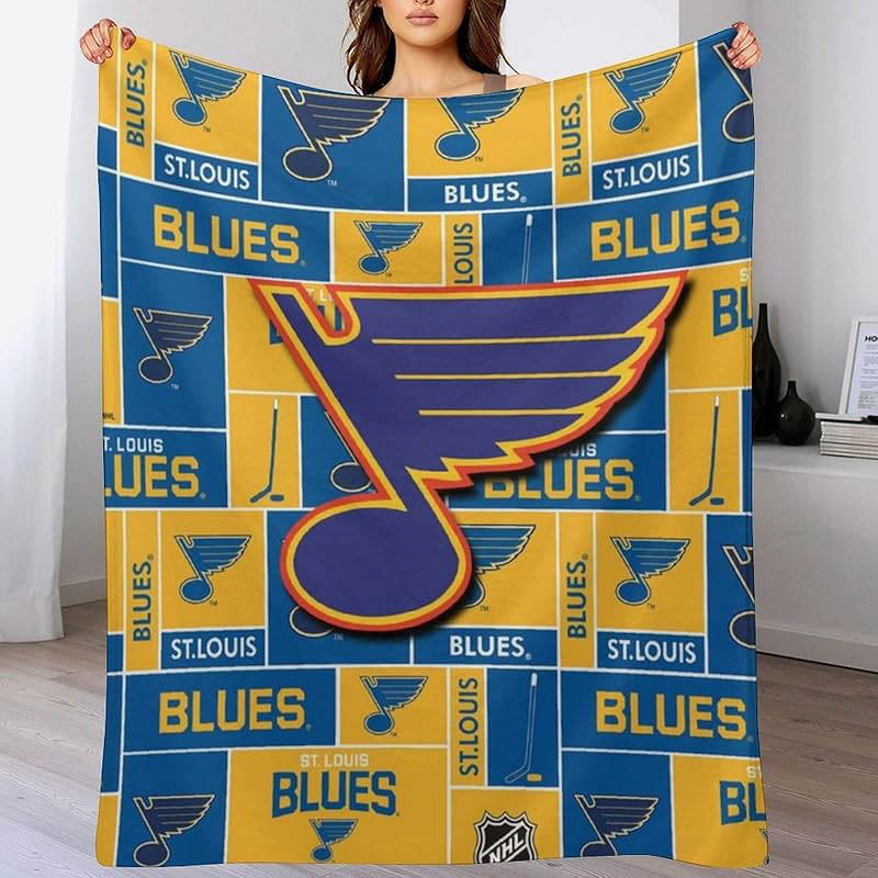 St Louis Blues Blanket Sherpa Blanket Throw Blanket Plush Blanket