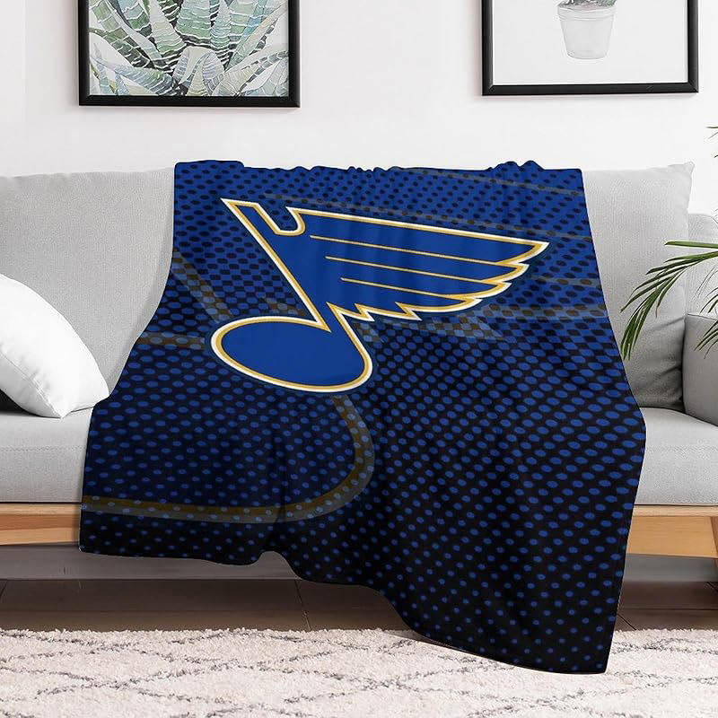St Louis Blues Blanket Sherpa Blanket Throw Blankets Plush Blanket