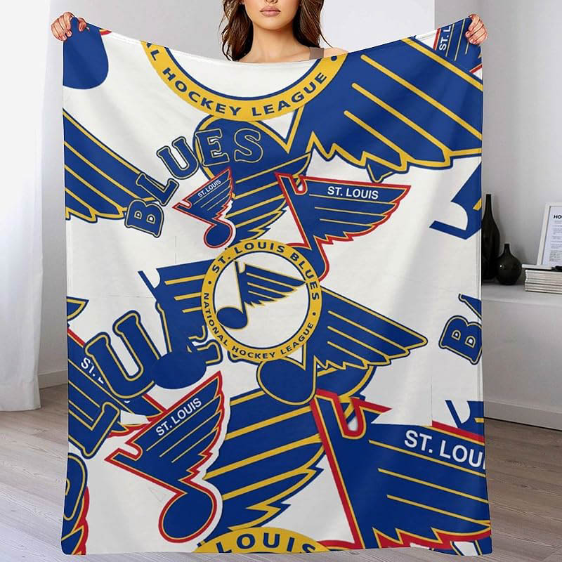 St Louis Blues Blanket Sherpa Blankets Throw Blanket Plush Blanket