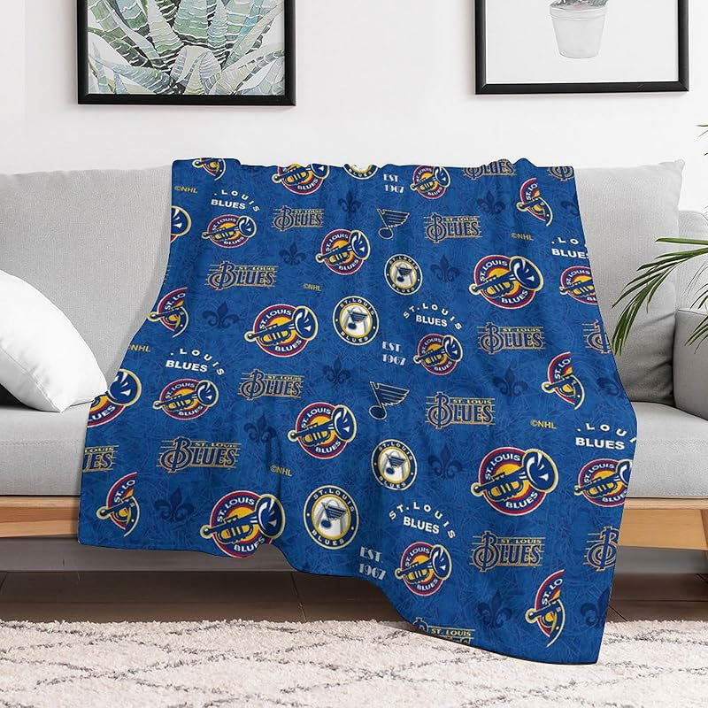 St Louis Blues Blankets Fleece Blanket Throw Plush Blanket