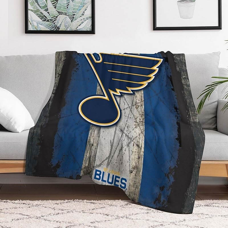 St Louis Blues Blankets Sherpa Blanket Throw Blankets Plush Blankets