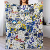 st louis blues blankets sherpa blankets throw blanket plush blankets v14