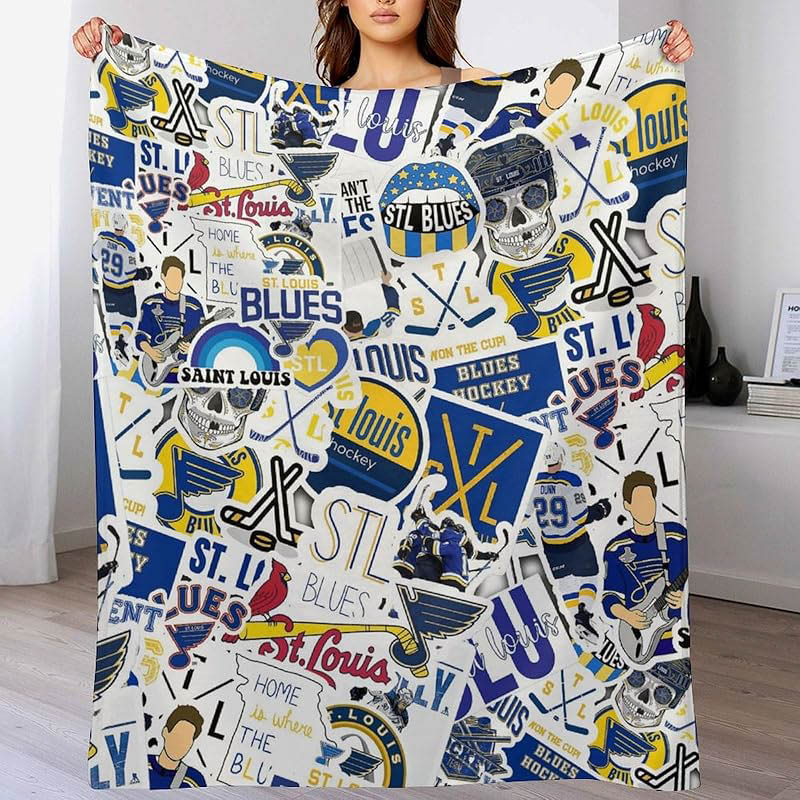 St Louis Blues Blankets Sherpa Blankets Throw Blanket Plush Blankets