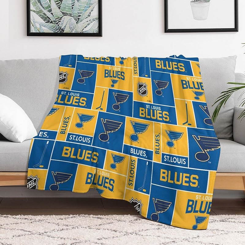 St Louis Blues Blankets Sherpa Blankets Throw Blankets Plush Blanket