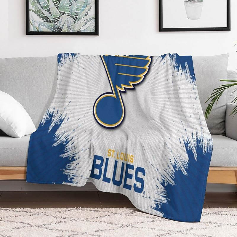 St Louis Blues Blankets Sherpa Blankets Throw Blankets Plush Blanket