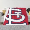 st louis cardinals blanket fleece blanket throw blankets plush blanket v8