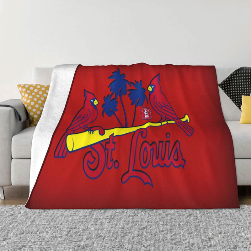 St Louis Cardinals Blanket Sherpa Blanket Throw Blanket Plush Blankets
