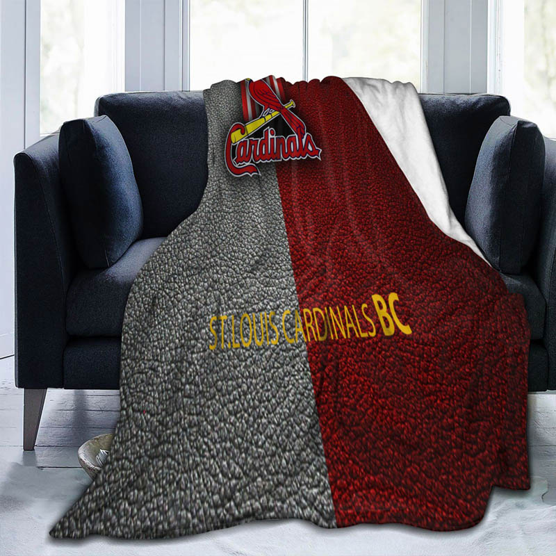 St Louis Cardinals Blanket Sherpa Blanket Throw Plush Blanket