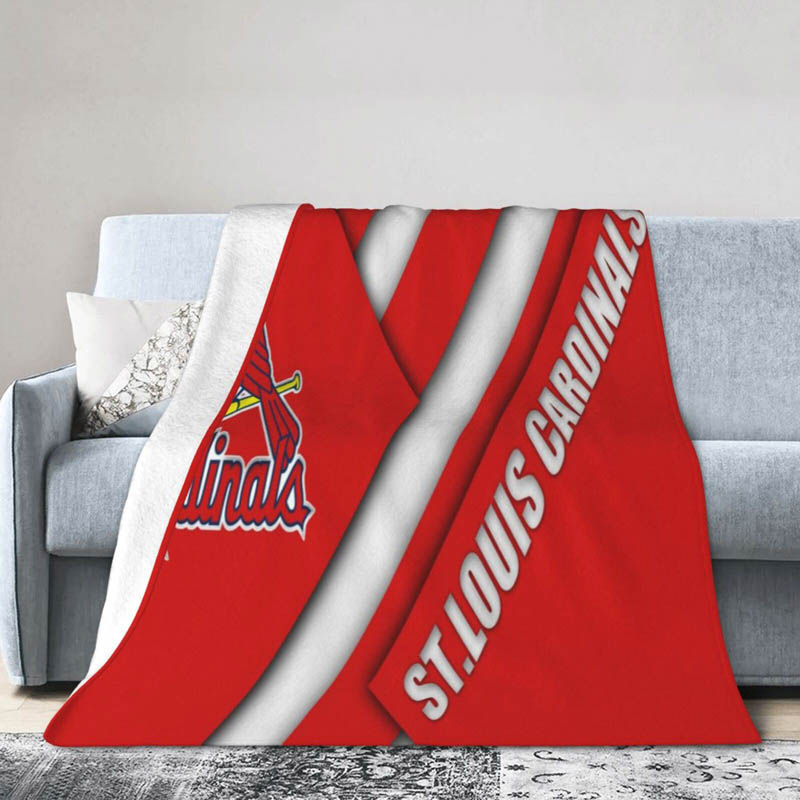 St Louis Cardinals Blanket Sherpa Blanket Throw Plush Blankets