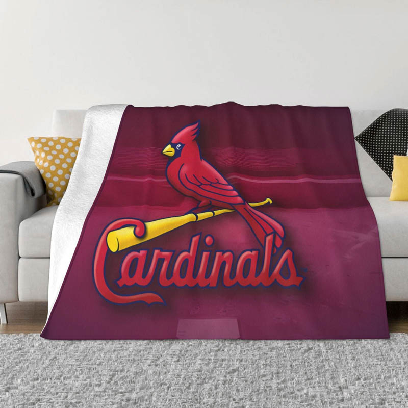 St Louis Cardinals Blankets Sherpa Blanket Throw Plush Blankets