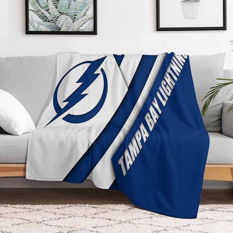 Tampa Bay Lightning Blanket Sherpa Blanket Throw Blanket Plush Blankets