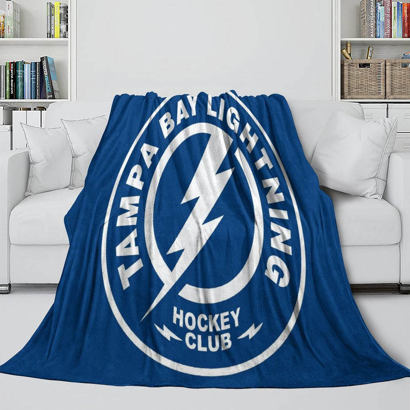 Tampa Bay Lightning Blanket Sherpa Blanket Throw Blankets Plush Blanket