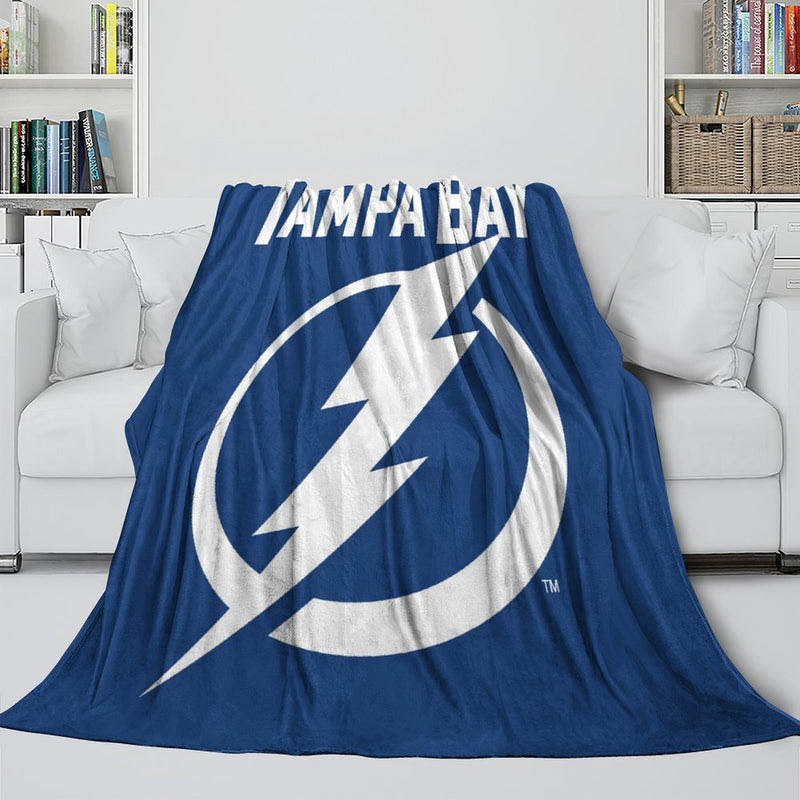 Tampa Bay Lightning Blanket Sherpa Blanket Throw Blankets Plush Blanket